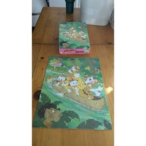 Vintage 1986 Disney DuckTales 100 Piece Jigsaw Puzzle Golden Lost Gold Mine
